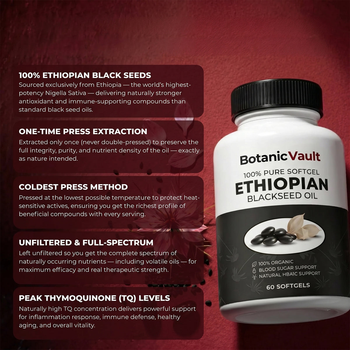 100% Organic Black Seed Oil Extract