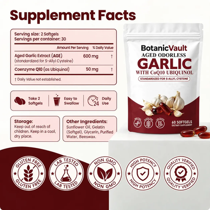 100% Organic Aged Garlic Extract Formula